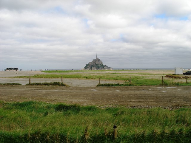 Mont St Michel from the car park.. Bugger that's a long way to go!