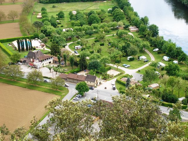 View of the site from the top of Beynac.